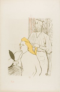 The Hairdresser, Program for the Théâtre Libre by Henri de Toulouse-Lautrec