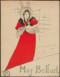 May Belfort by Henri de Toulouse-Lautrec