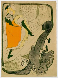 Jane Avril by Henri de Toulouse-Lautrec