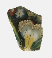 Fragment of a Floral Inlay by Ancient Egyptian