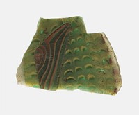 Fragment of a Revetment Depicting Fish Scales by Ancient Roman