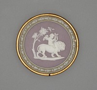 Plaque with Cupid and Lion by Wedgwood Manufactory (Manufacturer)