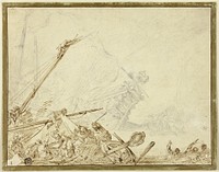 Shipwreck by Cornelis de Wael
