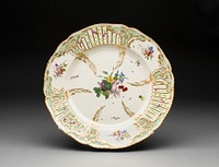 Plate by Ansbach Pottery and Porcelain Factory
