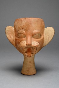 Cup in the Form of a Feline Head by Moche