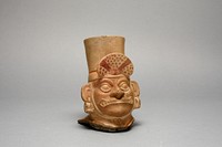 Fragment of Figural Jar in the Form of a Figure, Possibly Ai-Apec by Moche