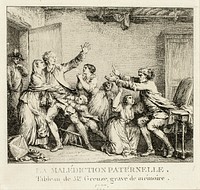 Paternal Curse by Jean Michel Moreau, the Younger