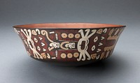 Bowl Depicting Costumed Ritual Peformers in Horizontal Row by Nazca