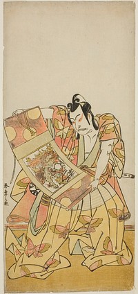 The Actor Nakamura Nakazo I as Soga no Goro Tokimune in the Play Kazoe Uta Ta Ue Soga, Performed at the Nakamura Theater in the First Month, 1776 by Katsukawa Shunsho