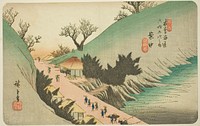 No. 16: Annaka, from the series "Sixty-nine Stations of the Kisokaido (Kisokaido rokujukyu tsugi no uchi)" by Utagawa Hiroshige