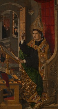 Saint Augustine by Bartolomé de Cárdenas, (called Bermejo)