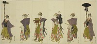 Parody of a daimyo procession by Utagawa Toyohiro