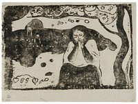 Human Miseries, from the Suite of Late Wood-Block Prints by Paul Gauguin