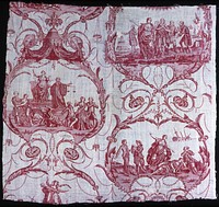Triomphe de Voltaire (Triumph of Voltaire) (Furnishing Fabric) by Petitpierre et Cie. (Manufacturer)