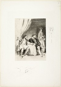 Weislingen Held Prisoner by Goetz by Eugène Delacroix