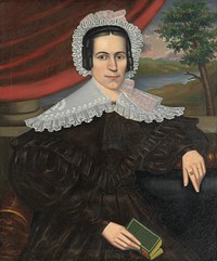 Woman with a Green Book (Louisa Gallond Cook) by Erastus Salisbury Field