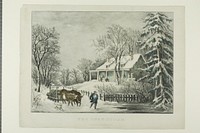 The Snow Storm by Currier & Ives (Publisher)