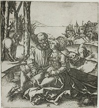 The Ill-Assorted Couple (The Offer of Love) by Marcantonio Raimondi