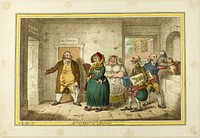 An Old Maid on a Journey by James Gillray