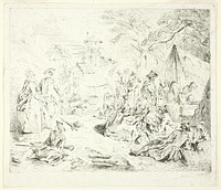 Halte de Soldates by Jean-Baptiste Pater