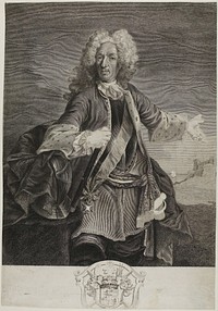 Johann Matthias, Count von Schulenburg. by Giovanni Marco Pitteri