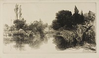 Shere Mill Pond, No. II (large plate) by Francis Seymour Haden