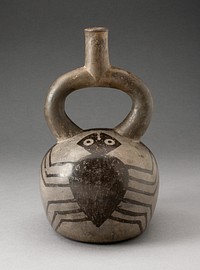 Stirrup Spout Vessel with Spider Motifs by Moche