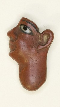 Inlay Depicting the Face of a King by Ancient Egyptian