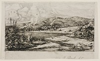 The Little French Colony at Akaroa, 1845 by Charles Meryon