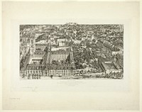 Collège Henry IV (or Lycée Napoléon), Paris by Charles Meryon