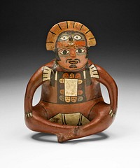 Vessel in the Form of a Seated Ruler by Nazca