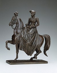 Equestrienne in Renaissance Dress by Antoine Louis Barye