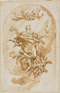 Assumption of the Virgin by Domenico Piola