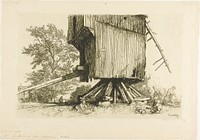 The Lidor Windmill by Louis Auguste Lepère