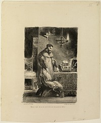 Faust in His Study by Eugène Delacroix