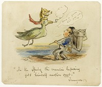 In the Spring the Wanton Lapwing gets himself another Crest by George Cruikshank