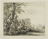 Family Scene in Landscape by Jean Jacques de Boissieu