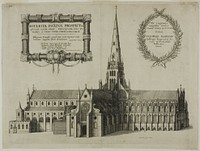 Saint Paul's from the South Showing the Spire by Wenceslaus Hollar