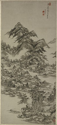 Landscape after Huang Gongwang by Wang Yuanqi