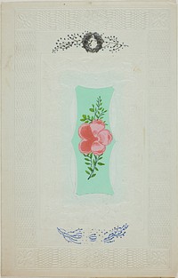 Untitled Valentine (Pink Flower on Green)