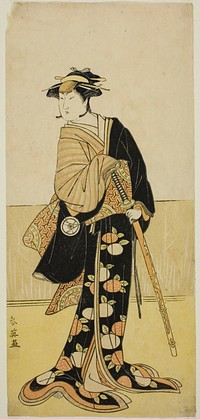 The Actor Iwai Hanshiro IV as Tonase (?) in the Play Kanadehon Chushingura (?), Performed at the Kiri Theater (?) in the Eighth Month, 1787 (?) by Katsukawa Shun'ei