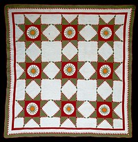 Bedcover (Sunburst or Feathered Edged Star Quilt)