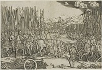 The Two Armies at the Battle of Ravenna, 1512 by Master with the Mouse Trap