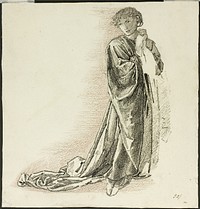 Kneeling Draped Figure by Sir Edward Burne-Jones
