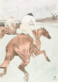 The Jockey by Henri de Toulouse-Lautrec