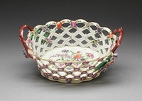 Basket by Worcester Porcelain Factory (Manufacturer)