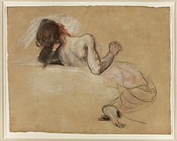 Crouching Woman by Eugène Delacroix