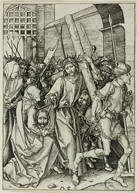 The Bearing of the Cross, from The Passion by Martin Schongauer