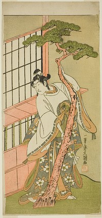 The Actor Ichikawa Monnosuke II as Tsunewaka-maru in the Play Iro Moyo Aoyagi Soga, Performed at the Nakamura Theater in the Second Month, 1775 by Ippitsusai Buncho