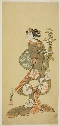 The Actor Yamashita Kyonosuke I in a Female Role by Ippitsusai Buncho